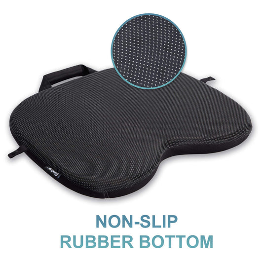 Elantrip Seat Cushion Washable Chair Pad Chair Pillow for Sciatica Coccyx Back & Tailbone Pain Relief Orthopedic ,with Car Truck Office Desk Chair (Black)